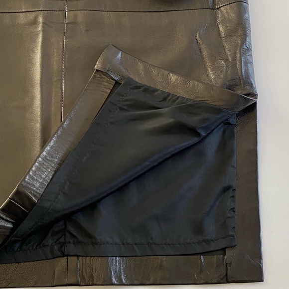 DANIER Soft & Buttery Genuine Leather Pencil Skirt Size 6 - Picture 5 of 12